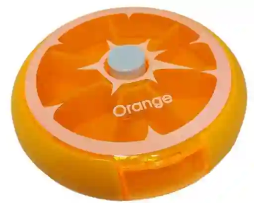 Scanmed Organizador de Pastillas Semanal Heptagonal Naranja