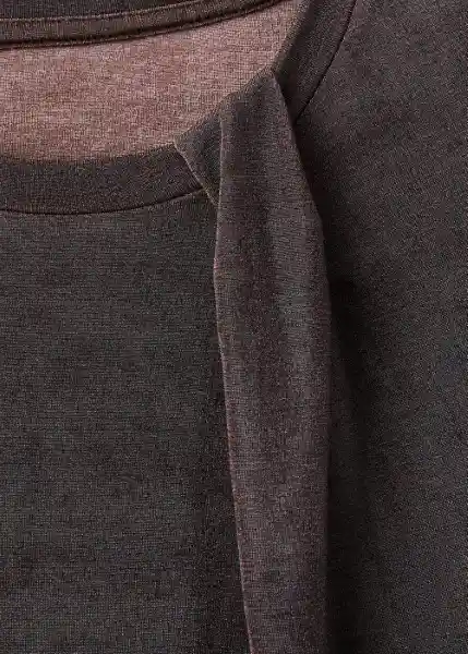 Top Xsandi Marrón Talla M Mujer Mango