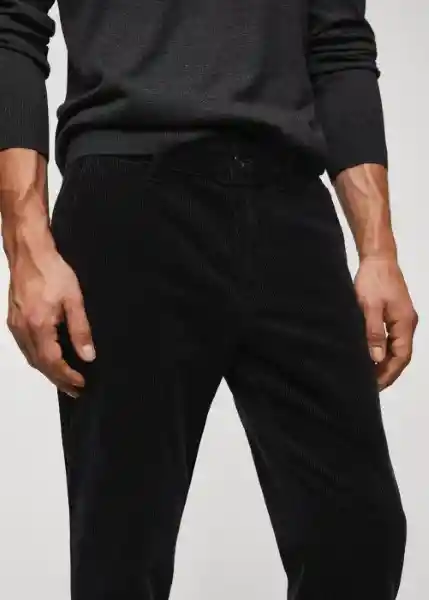 Pantalón Berdam Negro Talla 40 Hombre Mango