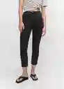 Pantalón Jean Claudia Tejano Negro Talla 36 Mujer Mango