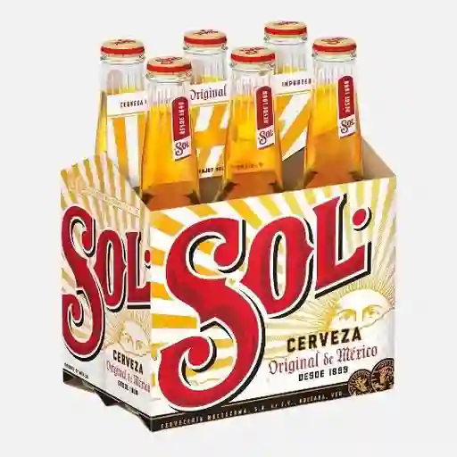 SIX PACK CERVEZA SOL(6 UND)