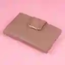Cartera Para Mujer Mediana Con Hebilla Cuadrada Khaki Miniso