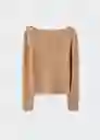 Saco Jersey Rosa Camel Talla 18 Mujer Mango