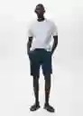 Bermuda Gracia Navy Talla 42 Hombre Mango