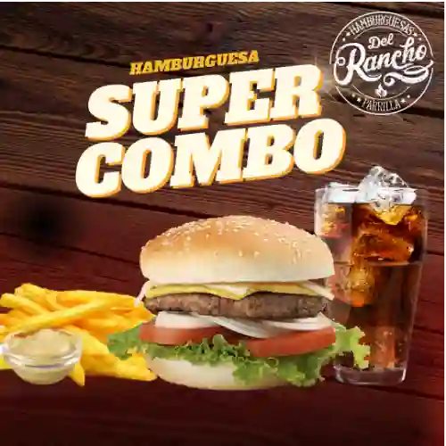 Hamburguesa Clásica + Papas + Bebida Gratis