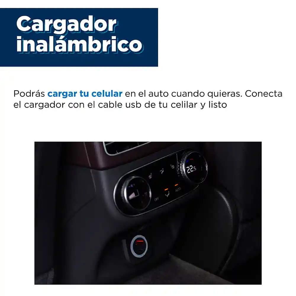 Cargador Puerto Cargador de Automóvil Rápido Plateado Miniso