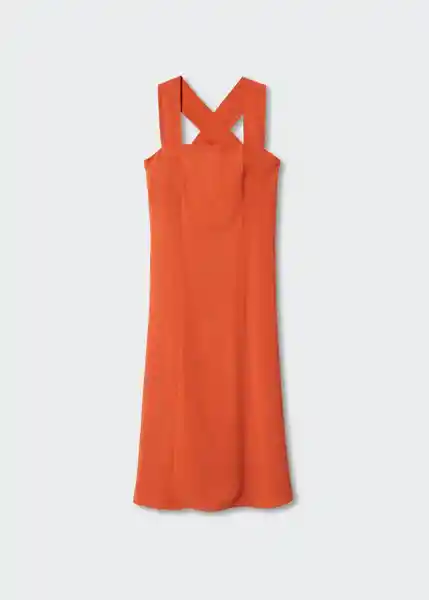 Vestido Boscol-H Coral Talla L Mujer Mango