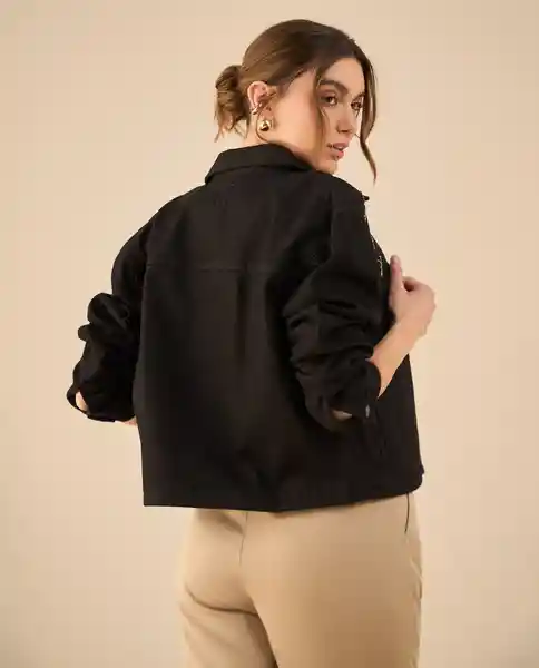 Chaqueta Pozo Negro Ultraoscuro Talla S 422G021 Esprit