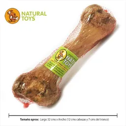 Natural Toys Snack Mini-Femur Cerdo Hueso Deshidratado de Cerdo
