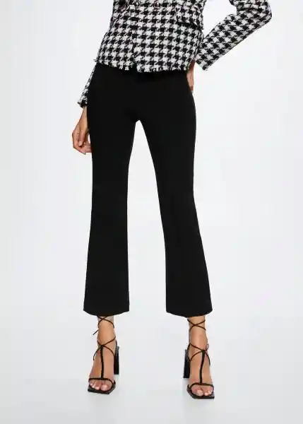 Pantalón Kick Negro Talla 34 Mujer Mango