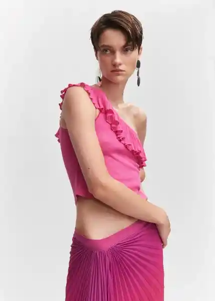 Top Oley Rosa Talla S Mujer Mango