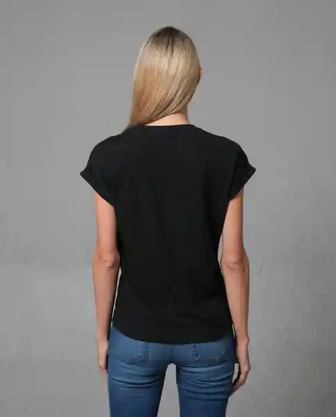 Camiseta Mujer Negro L 202G100_NEG194007 Rifle