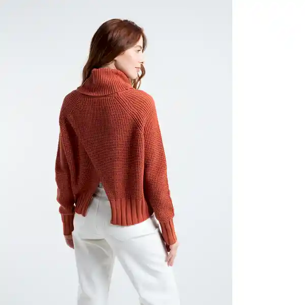  Saco Tejido Capri Mujer Naranja Tabasco Medio Talla L Naf-Naf 