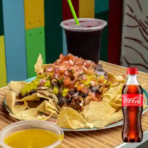 Combo nachos + coca-cola original 400 ml
