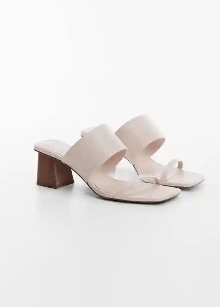 Sandalias Vico Crudo Talla 39 Mujer Mango