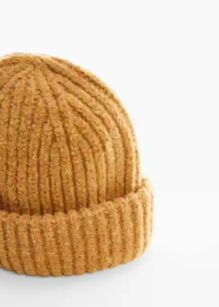 Gorro Indie Mostaza Talla 96 Niña Mango