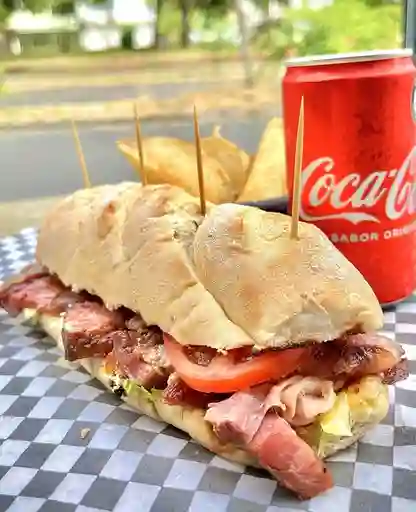 Combo Sándwich Costilla Ahumada