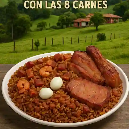 Arroz Paisa 8 Carnes
