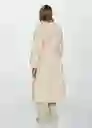 Saco Trench Angela Beige Talla S Mujer Mango