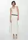 Top Riri Off White Talla L Mujer Mango