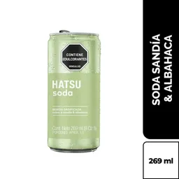 Hatsu Soda Sandía y Albahaca 269 mL