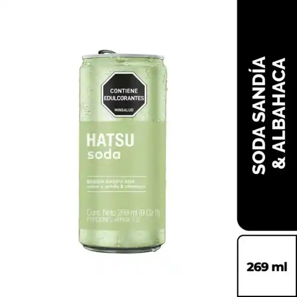 Hatsu Soda Sandía y Albahaca 269 mL