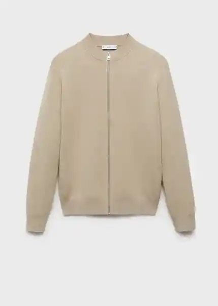 Chaqueta Cárdigan Luxusc Beige Talla XL Hombre Mango