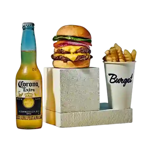 Combo double cheeseburger