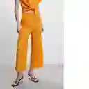 Pantalón Amura-H Naranja Talla S Mujer Mango