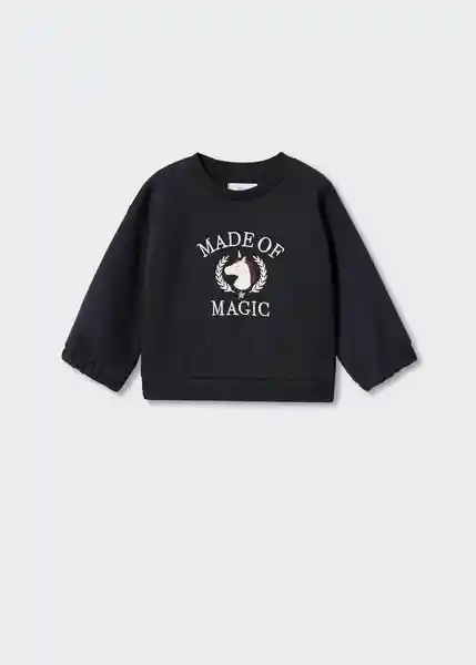 Sudadera Unicorn Navy Talla 71 Niñas Mango