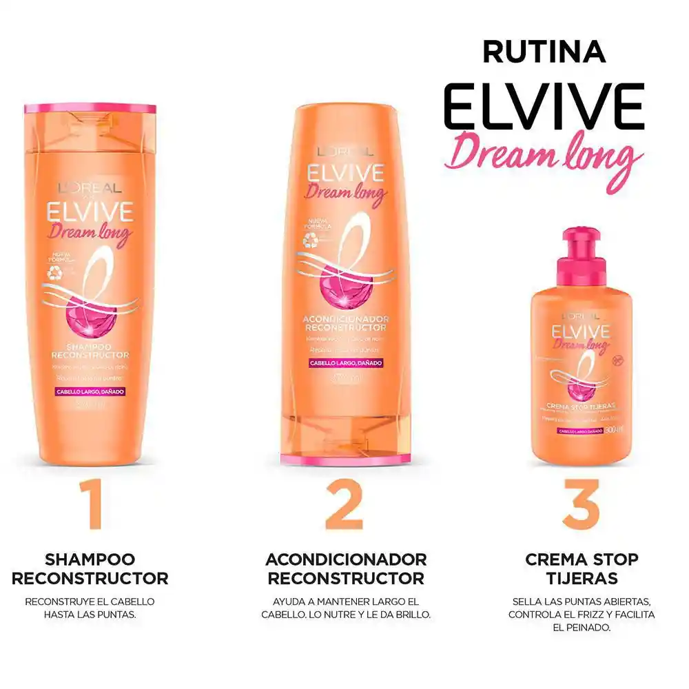 Elvive Shampoo y Acondicionador Dream Long 