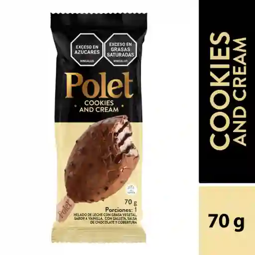 Polet Paleta Helada Sabor Cookies & Cream