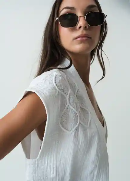 Chaqueta Mujer Blanco Ponche Claro Talla L 522G072 Naf Naf