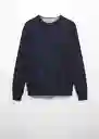 Buzo Jersey Ten Navy Talla L Hombre Mango