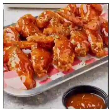 Alitas en Salsa Bbq