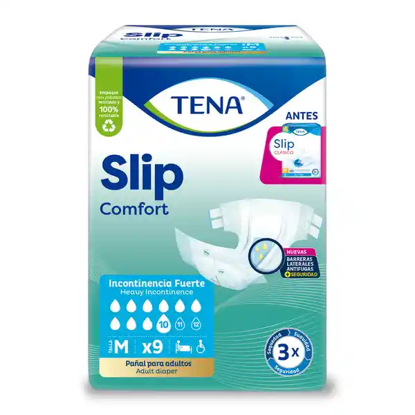 Tena Pañal para Adulto Slip Clásico Talla M Unisex