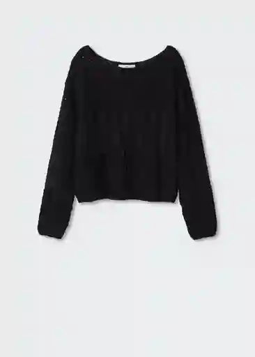 Saco Jersey Leslie Negro Talla M Mujer Mango
