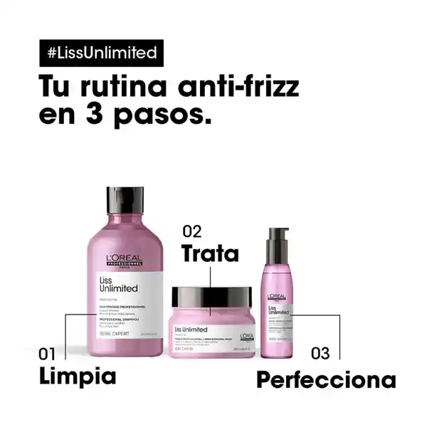 LOréal Professionnel Shampoo Liss Unlimited Anti Frizz 300 mL