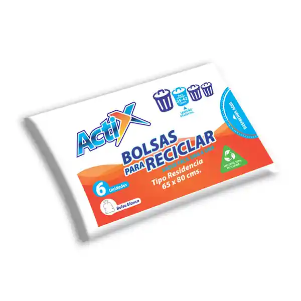 Actix Bolsa Basura Blanca Residencia 65 x 80