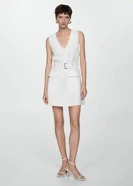 Vestido Roli Offwhite Talla 18 Mujer Mango