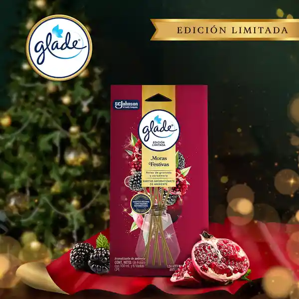 Glade Ambientador Holiday Aceite Pino + Repuesto 21 mL x 2 Und