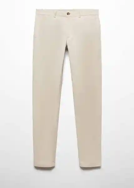 Pantalón Barnal Beige Talla 46 Hombre Mango