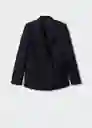 Blazer Americana Greta Negro Talla 24 Mujer Mango