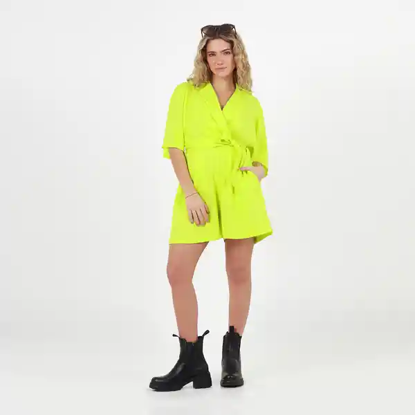 Enterizo Corto Cuello Sport Verde Talla S 530071