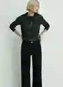 Jean Catherin Tejano Negro Talla 34 Mujer Mango