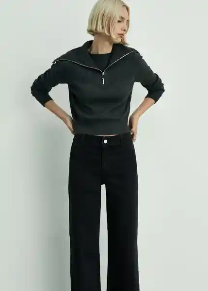 Jean Catherin Tejano Negro Talla 34 Mujer Mango