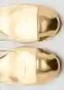 Zapatos Mere Oro Talla 37 Mujer Mango