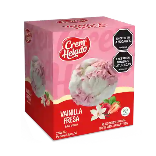 Cream Helado Tradicional Vainilla Fresa 5 L