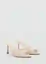 Sandalias Pepyw Blanco Talla 37 Mujer Mango