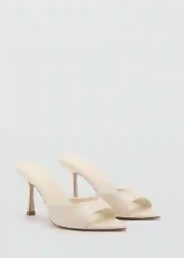 Sandalias Pepyw Blanco Talla 37 Mujer Mango
